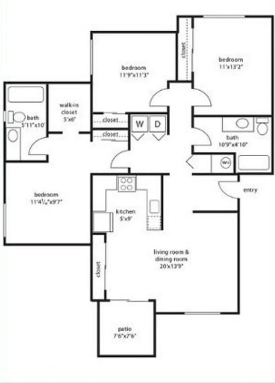 Floor Plans of Troutdale Terrace in Troutdale, OR